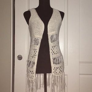 Crochet Fringe Vest